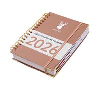 Planificateur Quotidien 2026 Organisateurs Planificateur De Travail Pour Une Gestion Efficace Du Temps Avec Du Papier De Qualité Et Des Compacts Design Calendrier Hebdomadaire Mensuel Carnet