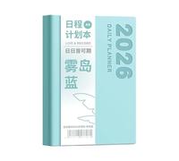 Planificateur Quotidien 2026 Par Page Planificateur Académique En Cuir À Couverture Souple Avec Signets En Ruban Pour La Planification Quotidienne Carnet Compact