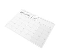 Planificateur Quotidien 2027 Mural Paysage 18 Mois Papier Blanc A4 | Pages Mensuelles Détachables, Reliure Métallique Double, Affichage de Deux Mois, pour Enseignants, Étudiants, Rendez-réunions