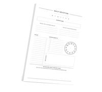 Planificateur quotidien avec 60 feuilles pour l'entraînement, la lecture, la planification des repas, la rentrée scolaire