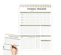 Planificateur quotidien de remise en forme, planificateur d'entraînement pour homme et femme, carnet d'exercices de régime et de gym, pour suivre la perte de poids, le gain musculaire, la musculation