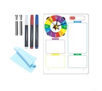 Planificateur quotidien en acrylique transparent avec fonction effaçable à sec pour décoration de maison ou de bureau (B)