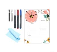 Planificateur quotidien en acrylique transparent avec fonction effaçable à sec pour la maison ou le bureau (A)