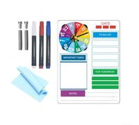 Planificateur quotidien en acrylique transparent avec fonction effaçable à sec pour la maison ou le bureau (C)