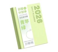 Planificateur Quotidien Par Page Couverture Souple En Cuir Académique Avec Marque-pages Ruban Pour La Planification Quotidienne Couverture PU 2026