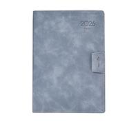 Planificateur Quotidien Professionnel 2026 Avec Marque-pages Fentes Élastiques Couverture En Cuir Pour Planifier La Gestion Du Temps Carnet De Notes Pour Professionnel