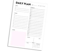 Planificateur quotidien professionnel, bloc-notes de des repas de en forme, 21x14cm, entraînement de en forme, lecture des repas, carnet de notes de de la rentrée scolaire