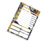 Planificateur vertical de repas avec sections de liste de courses et papier pour une utilisation tout au long de l'année