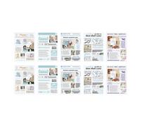 Planificateurs autocollants feuille de fondu décoratif Stickers de planificateur pour le calendrier du journal Scrapbooks Autocolor esthétique Stickers