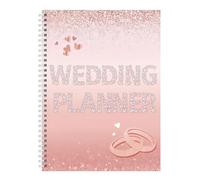 Planificateurs de mariage | Livre de mariage pour planification de mariage - Carnet esthétique compte à rebours souvenir papeterie agenda pour cérémonie de fiançailles réception