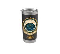 PLANISPHERE STUDY Carte du Ciel Astronomie Gobelet isotherme en acier inoxydable double paroi