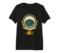Planisphere Study Carte du Ciel Astronomie T-Shirt Haut de Gamme