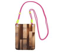 Planks Vertical Planks In Carpentry Oak Timber Print Crossbody Bag For Women Shoulder Bag Purse Travel Sport Mini Phone Bag, Fuchusia, One Size