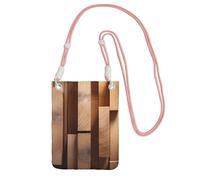 Planks Vertical Planks In Carpentry Oak Timber Print Crossbody Bag For Women Shoulder Bag Purse Travel Sport Mini Phone Bag, rose, One Size