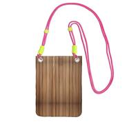 Planks Vertical Planks In Carpentry Oak Timber1 Print Crossbody Bag For Women Shoulder Bag Purse Travel Sport Mini Phone Bag, Fuchusia, Taille unique