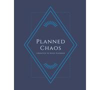 Planned Chaos: Undated 52-Week Planner - Weekly spread with Habit Tracker, Menu Planner, To-Do Lists, and Notes sections: Blue Modern Deco - 8"x10"