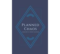 Planned Chaos: Undated 52-Week Planner - Weekly spread with Habit Tracker, Menu Planner, To-Do Lists, and Notes sections: Blue Modern Deco - 6"x9"