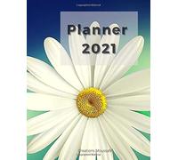 Planner 2021 At A Glance: Planner 2021 For Girls With Flowers On The Cover