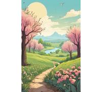 Planner 2025, 2026, 2027, 2028, 2029, 2030 Spring: 378-page Calendar for every day of the year, including every hour with extra montly and yearly page with Spring
