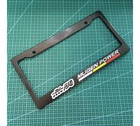 Planner Car Plate Frame Holder Cover,Abs Decoration,Usa Standard Jdm Style Racing,Mugen Power Danemark Ge Emblem,Auto Accessrespiration - Type Wuxian Wuzi Cpk