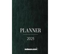 Planner Chrétien 2025 | Daté de janvier à décembre 2025 | Double page hebdomadaire et mensuelle | Avec Liste de Tâches, Notes et Recommandation |: Couleur Cuir Vert | Format A5