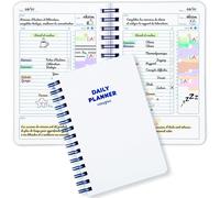 Planner Étudiant Agenda Scolaire Quotidien Non Daté Study Planner 15 Semaines De Plan Journalier Daily To Do List En Anglais Fabriqué En Ue 21x15 Cm A5