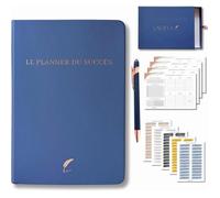 Planner Français De Productivité, Semainier, Planning Annuel Mensuel Journalier,Agenda Non Daté, Coffret Cadeau Stickers Affirmati