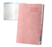 Planner Notebook - Planner de travail, 2026 Agenda Dairy Books | 2026 Days Work Task Notebook | A5 Daily Agenda complet 12 mois Notes Journal Writing Time For Fitness Travel College School And Others