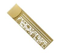 Planner Ruler - Metal Bookmark, Cut Out Stationery Tool