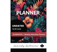 PLANNER Undated 24 months Monthly-Weekly Planner: 2-Year Undated Organizer with Monthly & Weekly Layouts, To-Do Lists, Notes, Budget Tracker, Self-Care & Mood Tracker | 400+ Pages