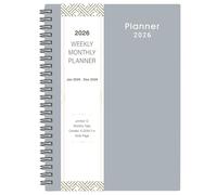 Planning 2022 - Planificateur 2022 avec intervalles hebdomadaires et mensuels, janvier 2022 à décembre 2022, 15,9 x 21,1 cm, reliure à double fil, coin rond, poche intérieure, onglets
