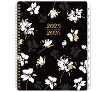 Planning 2025-2026 - Semainier mensuel de juillet 2025 à juin 2026 - Calendrier académique 2025-2026 avec liste des choses à faire, onglets, couverture florale