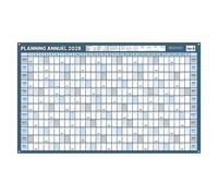 Planning annuel 2026 - Effaçable à sec - 60 x 99 cm