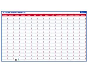 PLANNING ANNUEL PERPETUEL 60X99 cm BOUCHUT