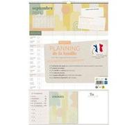 Planning annuel - Septembre 2024 à août 2025 - Grand format - Pour la famille