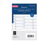 Filofax Agenda de poche vertical annuel français 2026