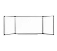 Planning Bi-Office mensuel perpétuel magnétique - Dim. L90 x H60 cm blanc/gris G