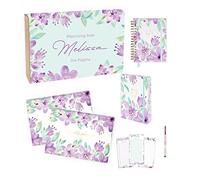 Planning Box Melissa Agenda 2022 2023 Journée Page Boîte cadeau avec agenda académique Journée Page, Planificateur hebdomadaire et mensuel, Bujo Flex Print, Checklist et Pen