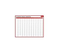 Planning perpétuel Hebdomadaire/Annuel - Effaçable à sec - 32 x 42 cm