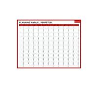 Planning - Calendrier - Annuel - Semaine - Janvier À Décembre - Effaçable - 32 X 42 Cm