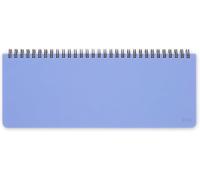 Planning De Bureau 13 Mois - Planner De Bureau De Janvier 2025 À Janvier 2026, Agenda De Table Format Horizontal, Spiralé, Une Semaine Par Page, Rubrique, 27.2 X 10.2, Cornflower.[F1735]