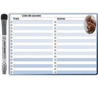 Planning et Liste à Faire - To Do List - Magnétique Effaçable pour Frigo 15x21 cm A5 + 1 Marqueur Effaçable Magnétique, Liste à Faire Familial - Pense Bête
