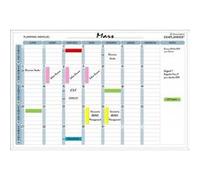Exacompta Planning mensuel magnétique 90×59 cm en kit avec de nombreux accessoires