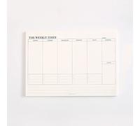 Planning hebdomadaire - 60 feuilles - 245 x 175 mm - Bloc-notes de bureau, étude, mémo, message pouvant se déchirer non adhésif pour la maison, le travail,le bureau,la planification et l'organisation