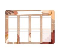 Planning Hebdomadaire - A3 29,7 cm x 42 cm - Effaçable et Magnétique (feutre noir inclus) - Terracotta