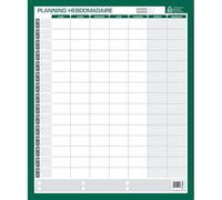 PLANNING HEBDOMADAIRE PERPETUEL 60X50 cm BOUCHUT