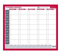 Planning - Mensuel - Perpétuel - Jour par jour - 5 semaines - Effaçable - 50x60cm