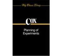 Planning of Experiments, Wiley Classics Library Series D. R. Cox (Auteur)