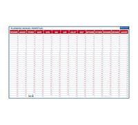 Planning perpétuel annuel - Effaçable à sec - 60 x 99 cm