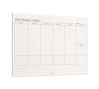 Planning Semaine, 60 Feuilles 24.5 x 17.5 cm, Bloc Planificateur Hebdomadaire, Rendez-Vous Notes Sans Date, Agenda To Do List Note, Weekly Planner Pour Bureau, L'éCole, Maison